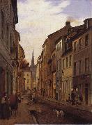Eduard Gaertner Parochialstrabe oil painting